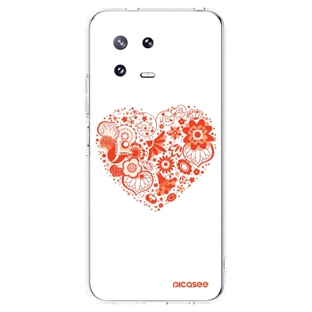 Picasee Xiaomi 13 Pro Hülle - Transparentes Silikon - Großes Herz