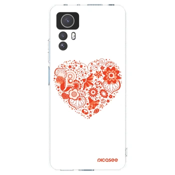 Picasee Xiaomi Redmi Note 12S Hülle - Transparentes Silikon - Großes Herz