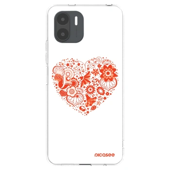 Picasee Xiaomi Redmi A2 Hülle - Transparentes Silikon - Großes Herz