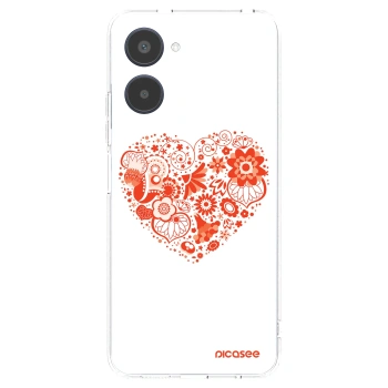 Picasee Realme 10 4G Hülle - Transparentes Silikon - Großes Herz