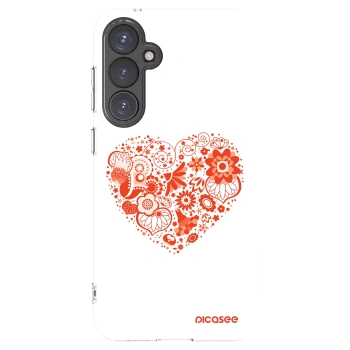Picasee Samsung Galaxy S23 FE S711B Hülle - Transparentes Silikon - Großes Herz