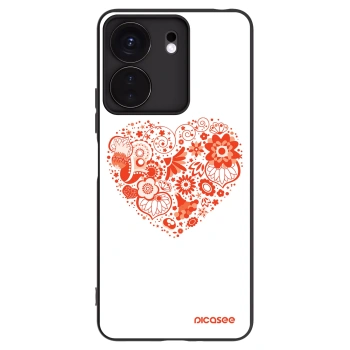Picasee Xiaomi Redmi 13C 4G Hülle - Schwarzes Silikon - Großes Herz
