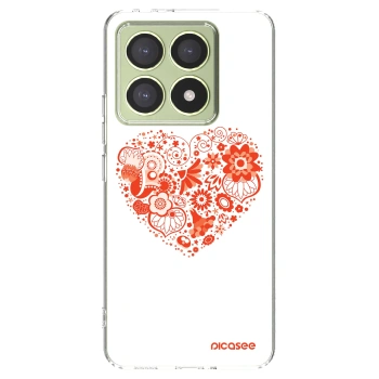 Picasee Xiaomi 14T Hülle - Transparentes Silikon - Großes Herz