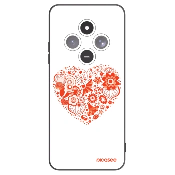 Picasee Xiaomi Redmi 14C Hülle - Schwarzes Silikon - Großes Herz