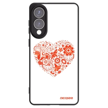 Picasee Samsung Galaxy S25 Edge 5G Hülle - Schwarzes Silikon - Großes Herz