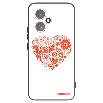 Picasee Honor 400 5G Hülle - Schwarzes Silikon - Großes Herz