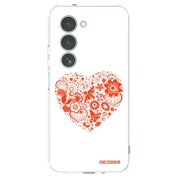 Picasee Xiaomi Redmi 15 5G Hülle - Transparentes Silikon - Großes Herz