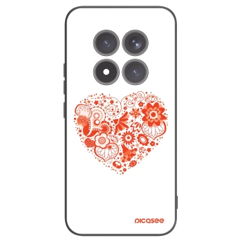 Picasee Xiaomi Redmi Note 15 Pro+ Hülle - Schwarzes Silikon - Großes Herz