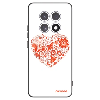Picasee Xiaomi Redmi Note 15 Hülle - Schwarzes Silikon - Großes Herz