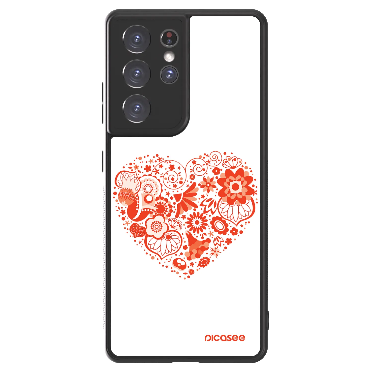 Picasee ULTIMATE CASE für Samsung Galaxy S21 Ultra 5G G998B - Großes Herz