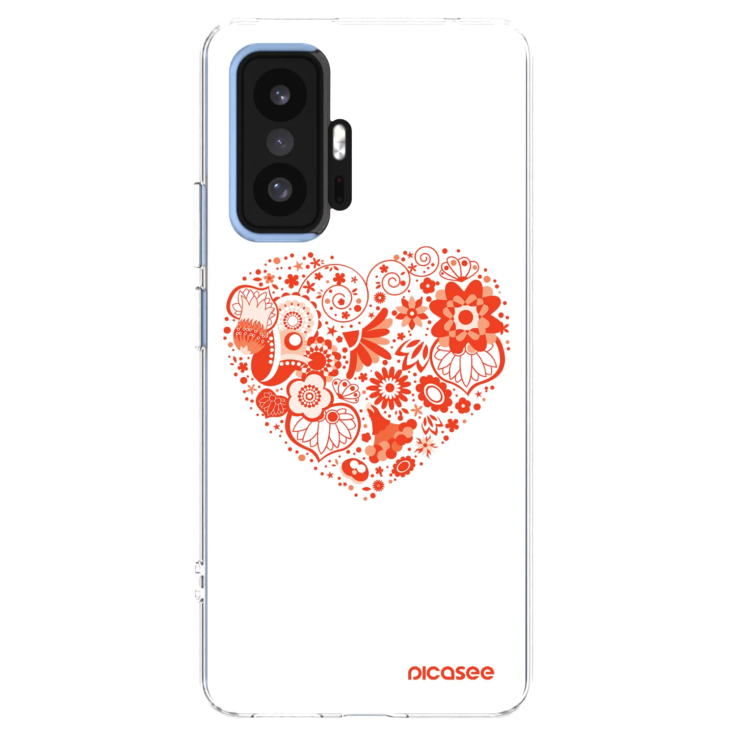 Picasee Xiaomi 11T Hülle - Transparentes Silikon - Großes Herz