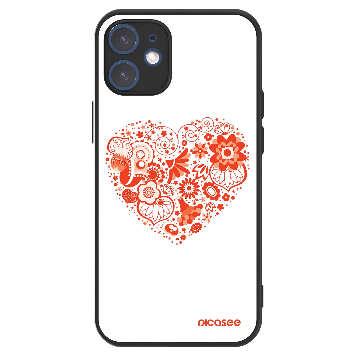 Picasee ULTIMATE CASE MagSafe für Apple iPhone 12 mini - Großes Herz