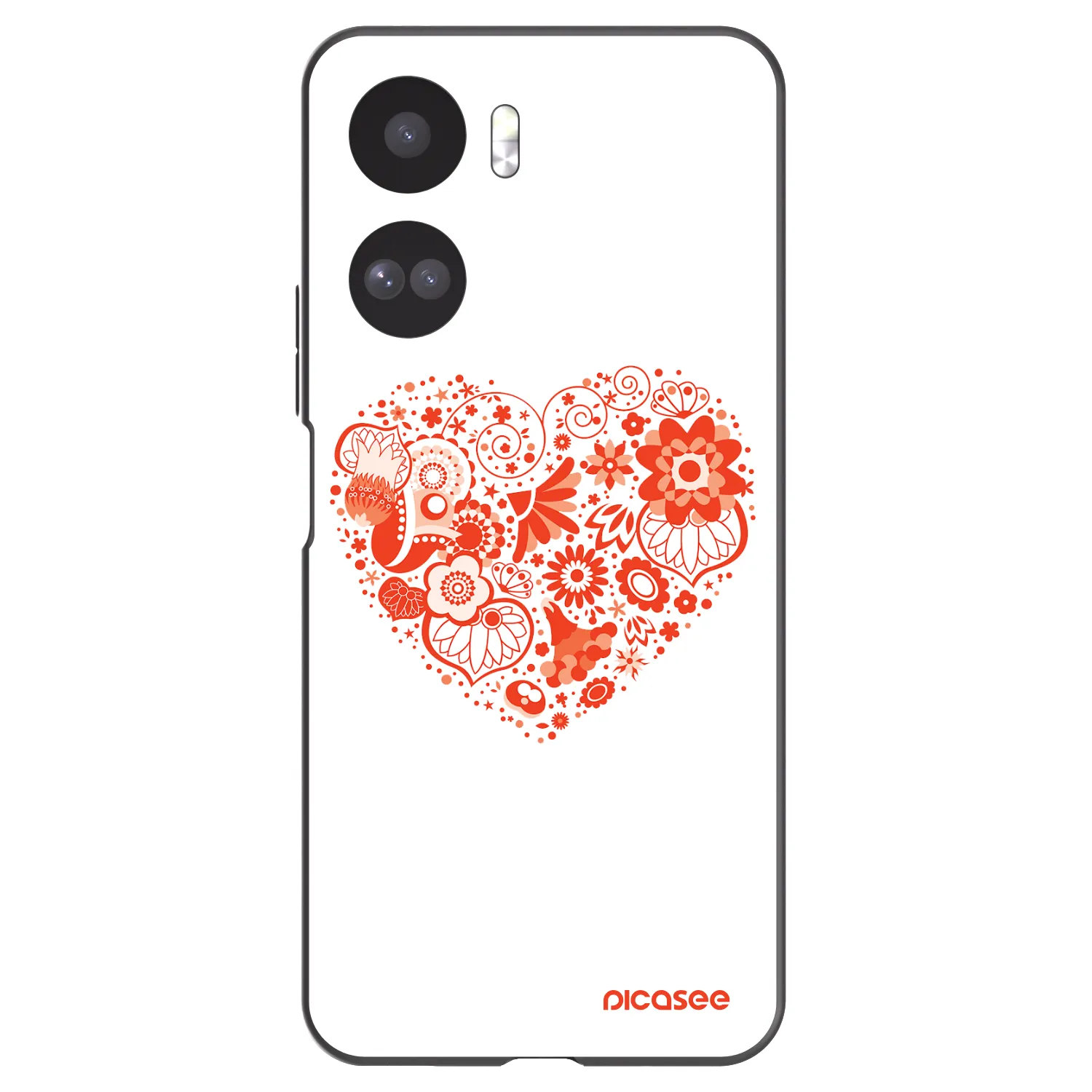 Picasee Honor 90 Lite 5G Hülle - Schwarzes Silikon - Großes Herz