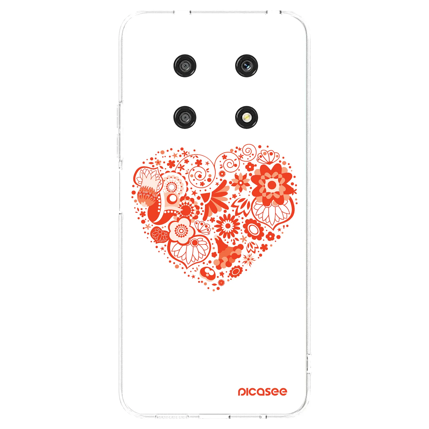 Picasee Honor Magic4 Lite 5G Hülle - Transparentes Silikon - Großes Herz