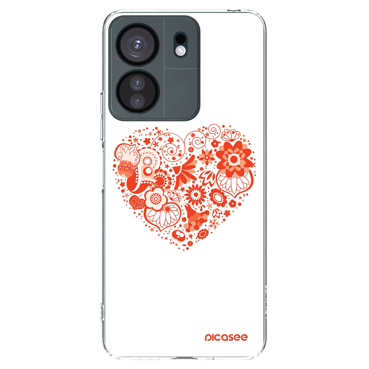 Picasee Xiaomi Redmi 13C 4G Hülle - Transparentes Silikon - Großes Herz