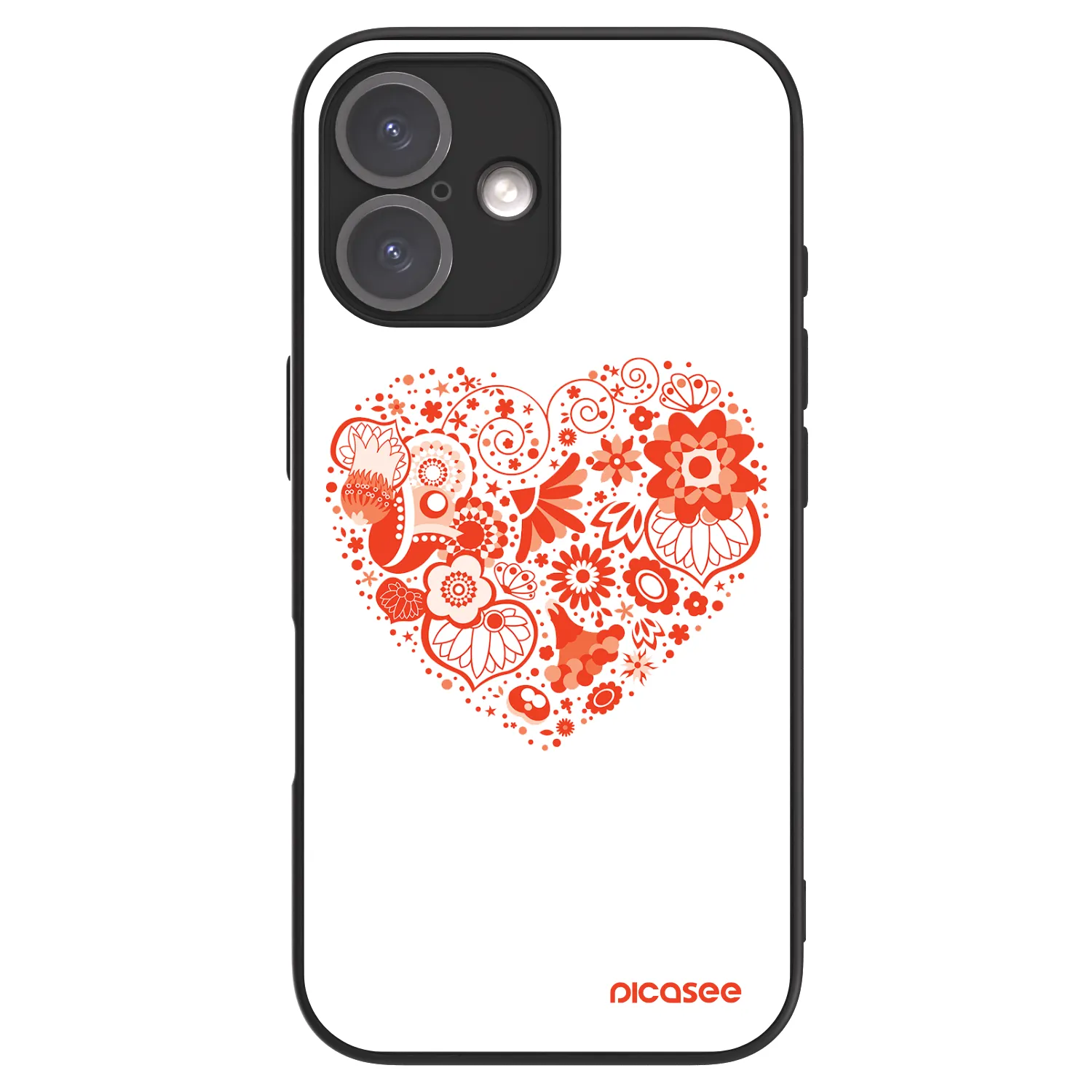 Picasee ULTIMATE CASE MagSafe für Apple iPhone 16 - Großes Herz