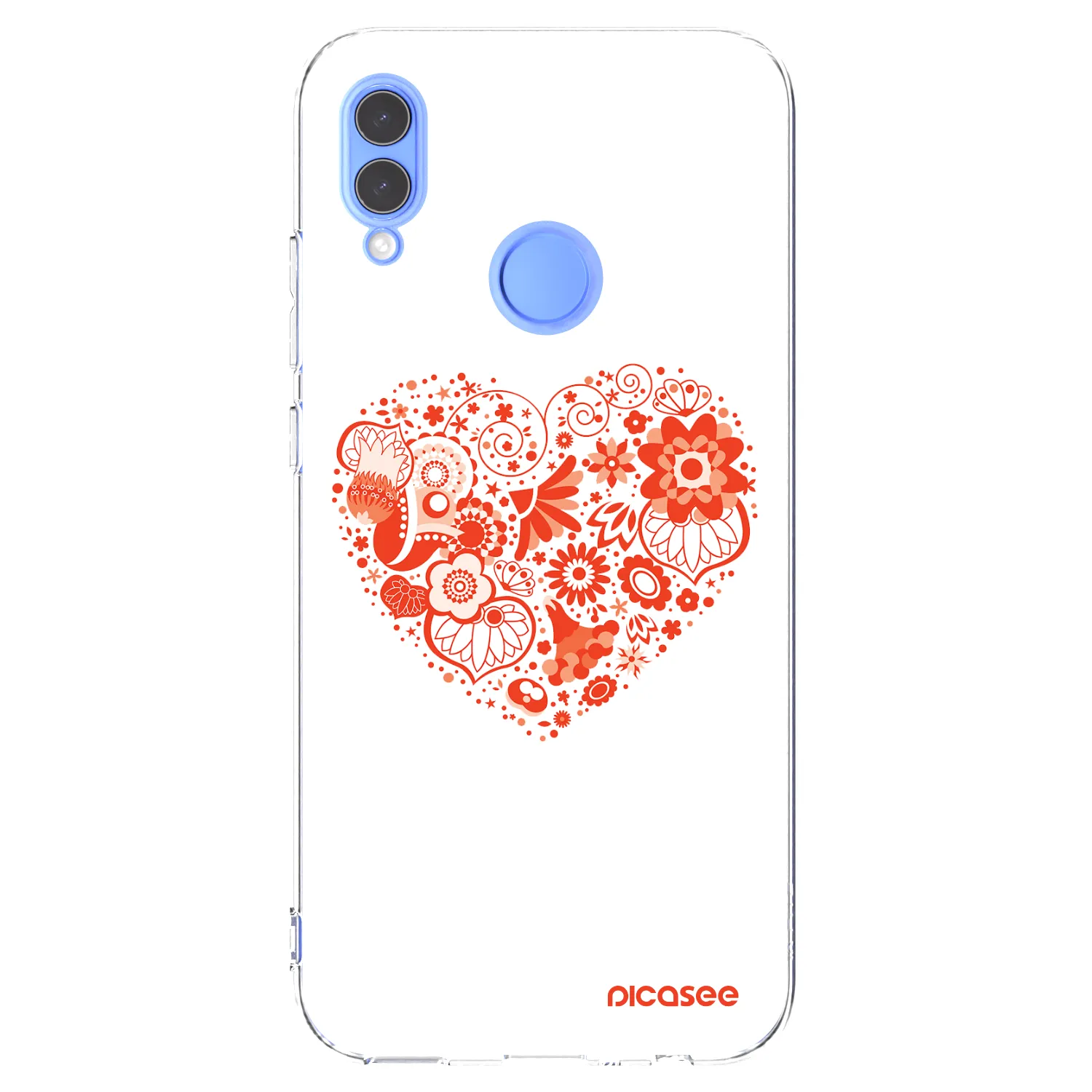 Picasee Honor 10 Lite Hülle - Transparentes Silikon - Großes Herz