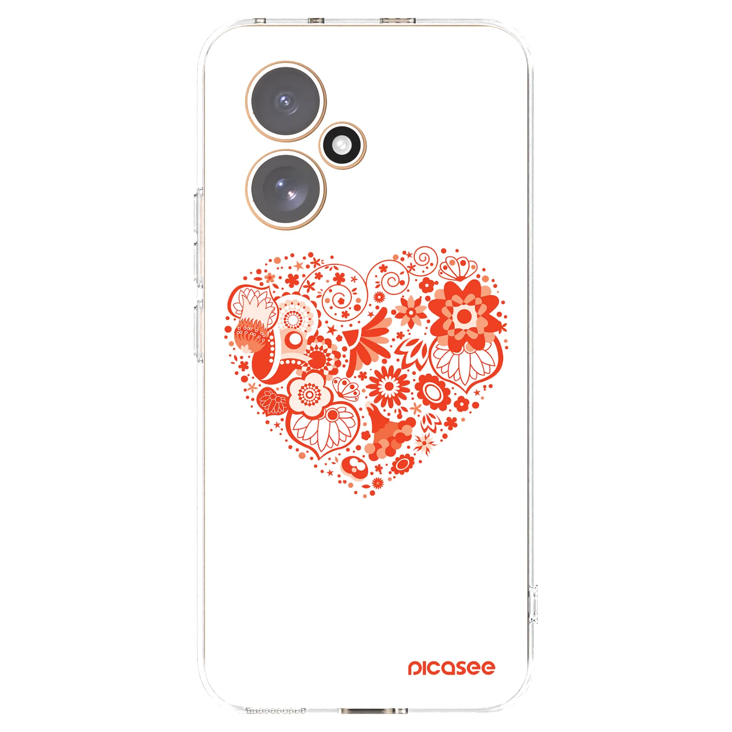 Picasee Honor 400 5G Hülle - Transparentes Silikon - Großes Herz