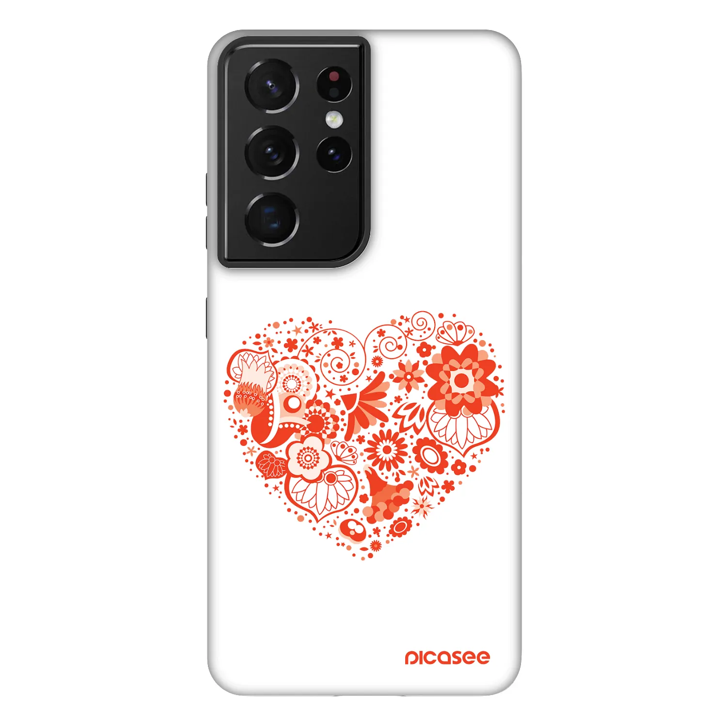 Picasee Fashion Case für Samsung Galaxy S21 Ultra 5G G998B - Großes Herz