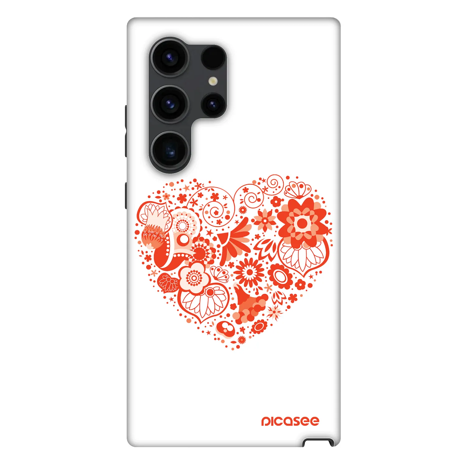 Picasee Fashion Case PowerShare pro Samsung Galaxy S24 Ultra S928B 5G - Großes Herz
