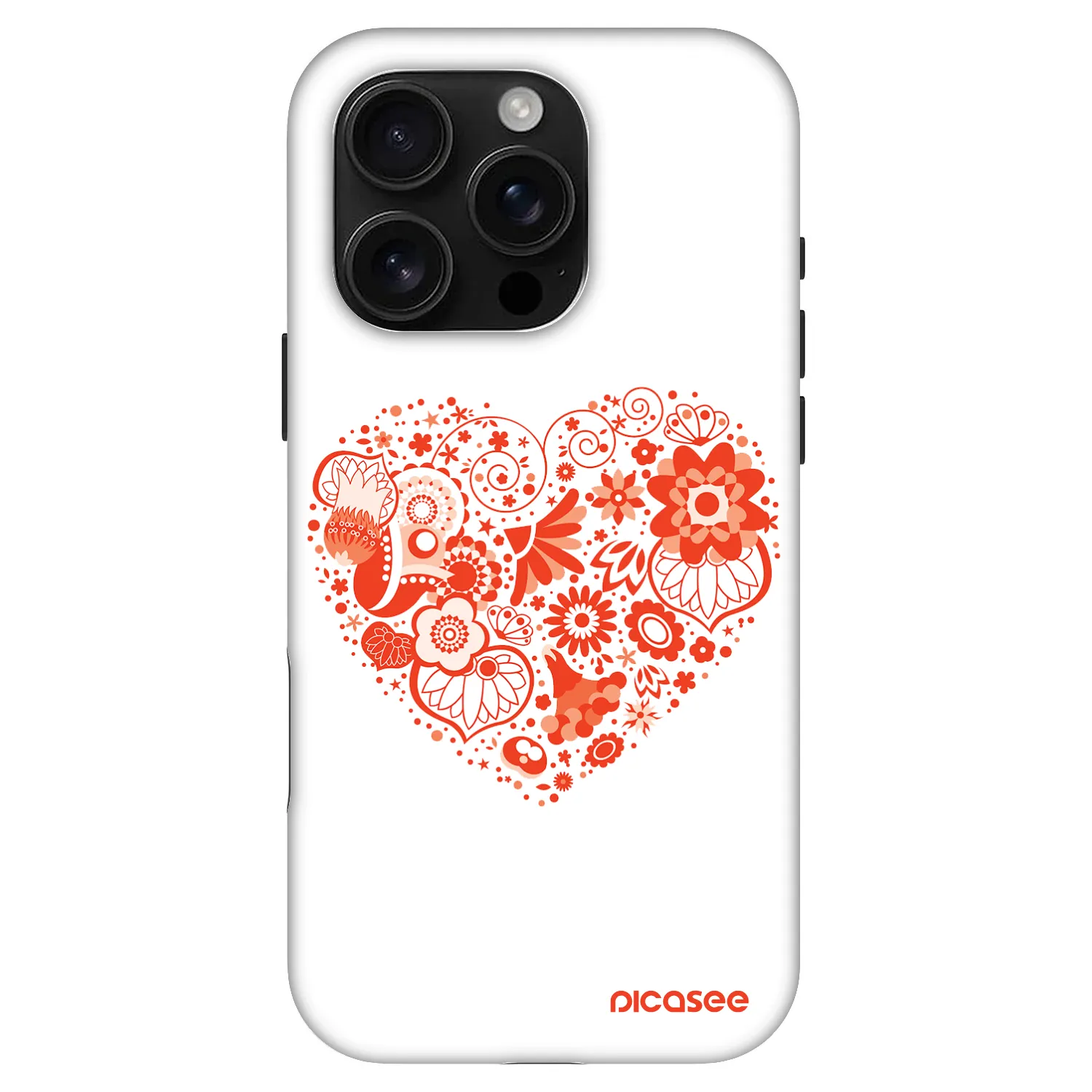 Picasee Fashion Case MagSafe für Apple iPhone 16 Pro - Großes Herz