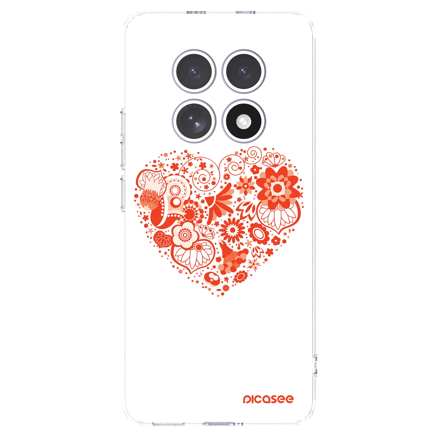 Picasee Xiaomi Redmi Note 15 Hülle - Transparentes Silikon - Großes Herz