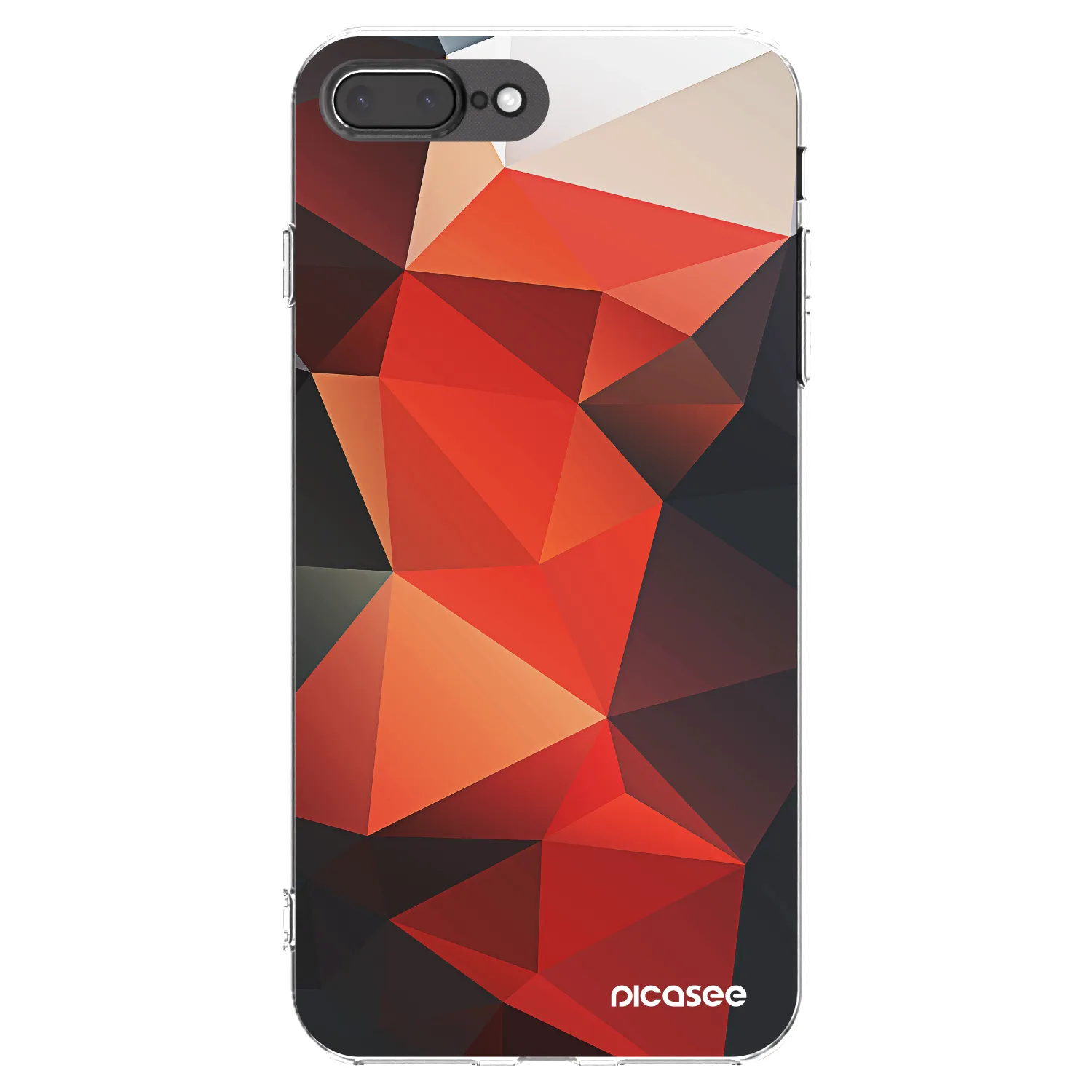 Picasee Apple iPhone 8 Plus Hülle - Transparentes Silikon - Wallpaper 2