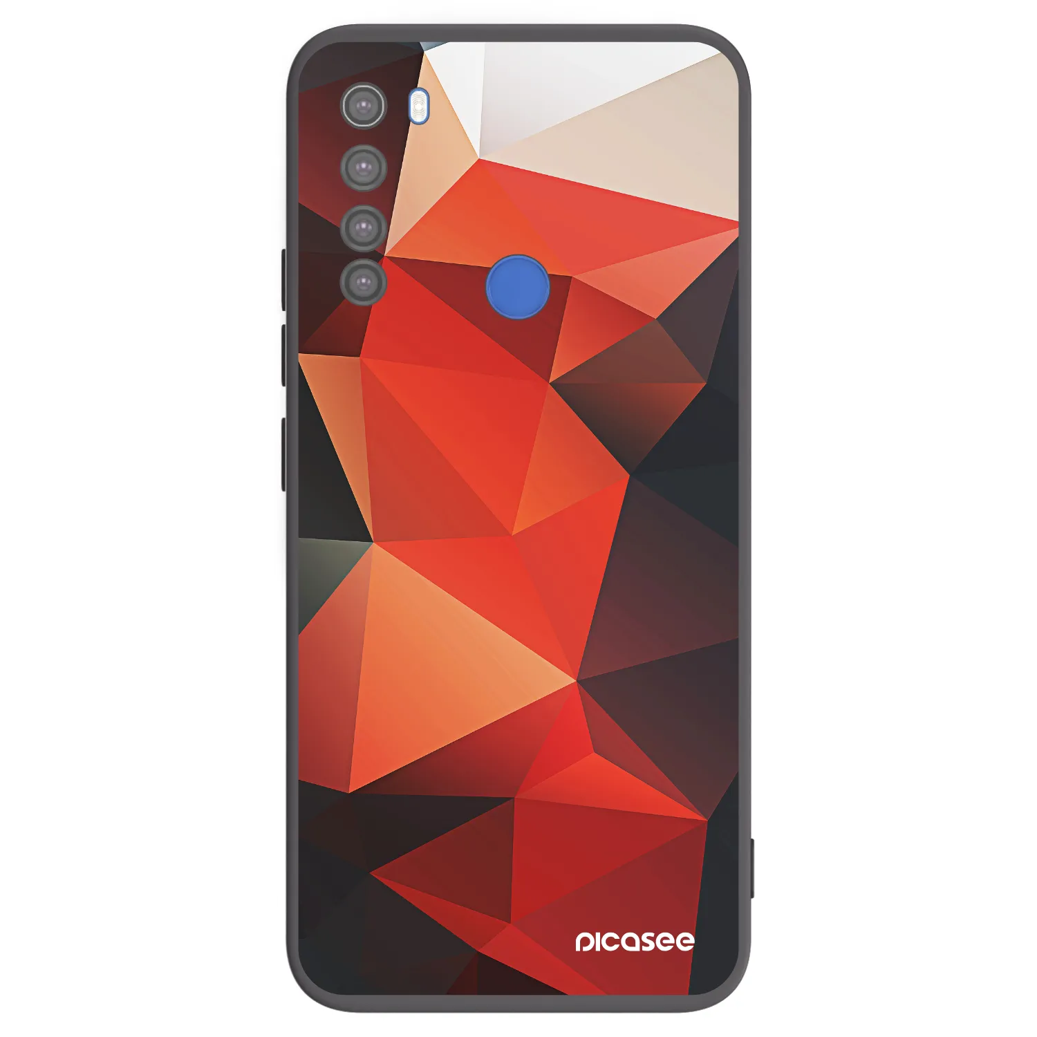 Picasee Xiaomi Redmi Note 8T Hülle - Schwarzes Silikon - Wallpaper 2