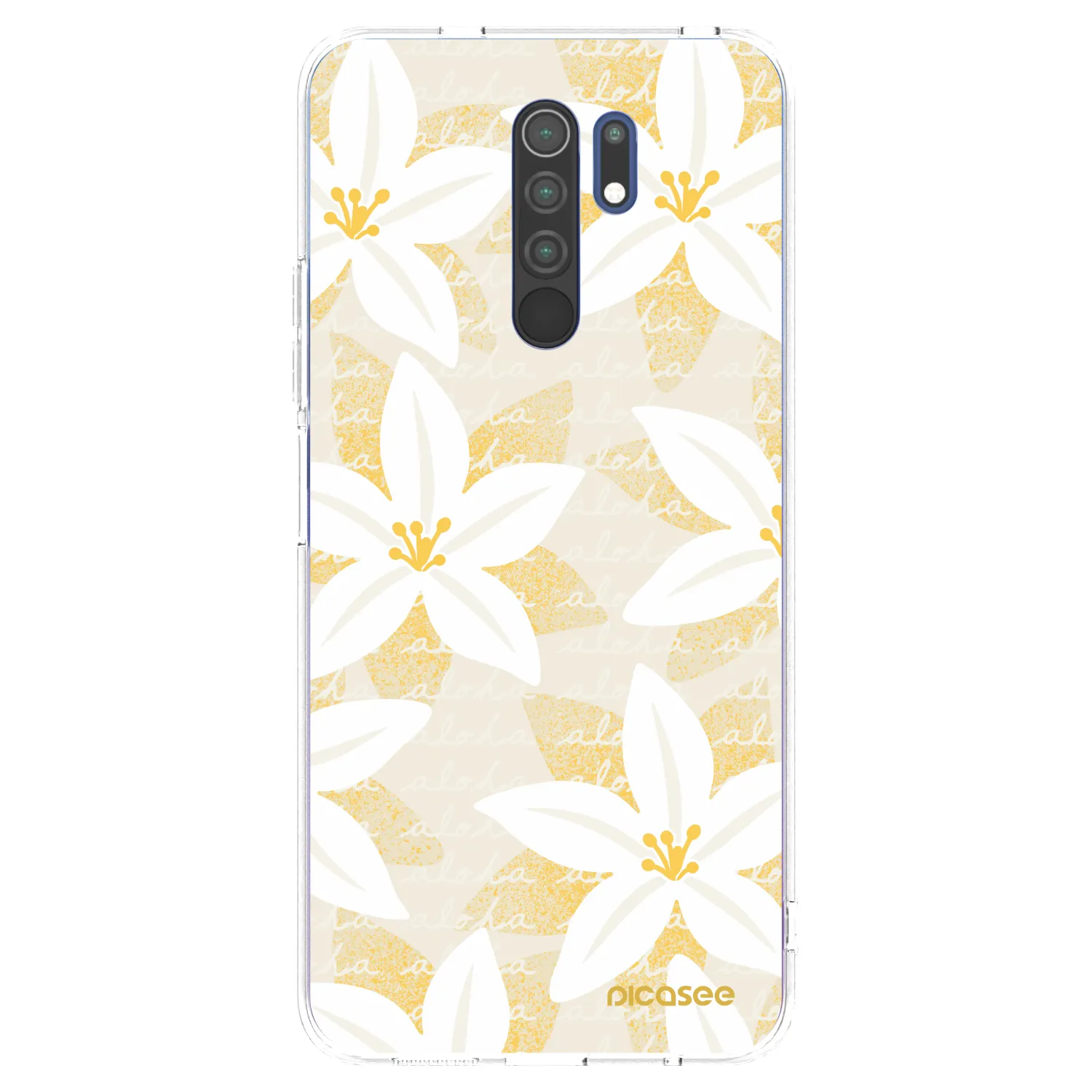Picasee Xiaomi Redmi 9 Hülle - Transparentes Silikon - Island Leave