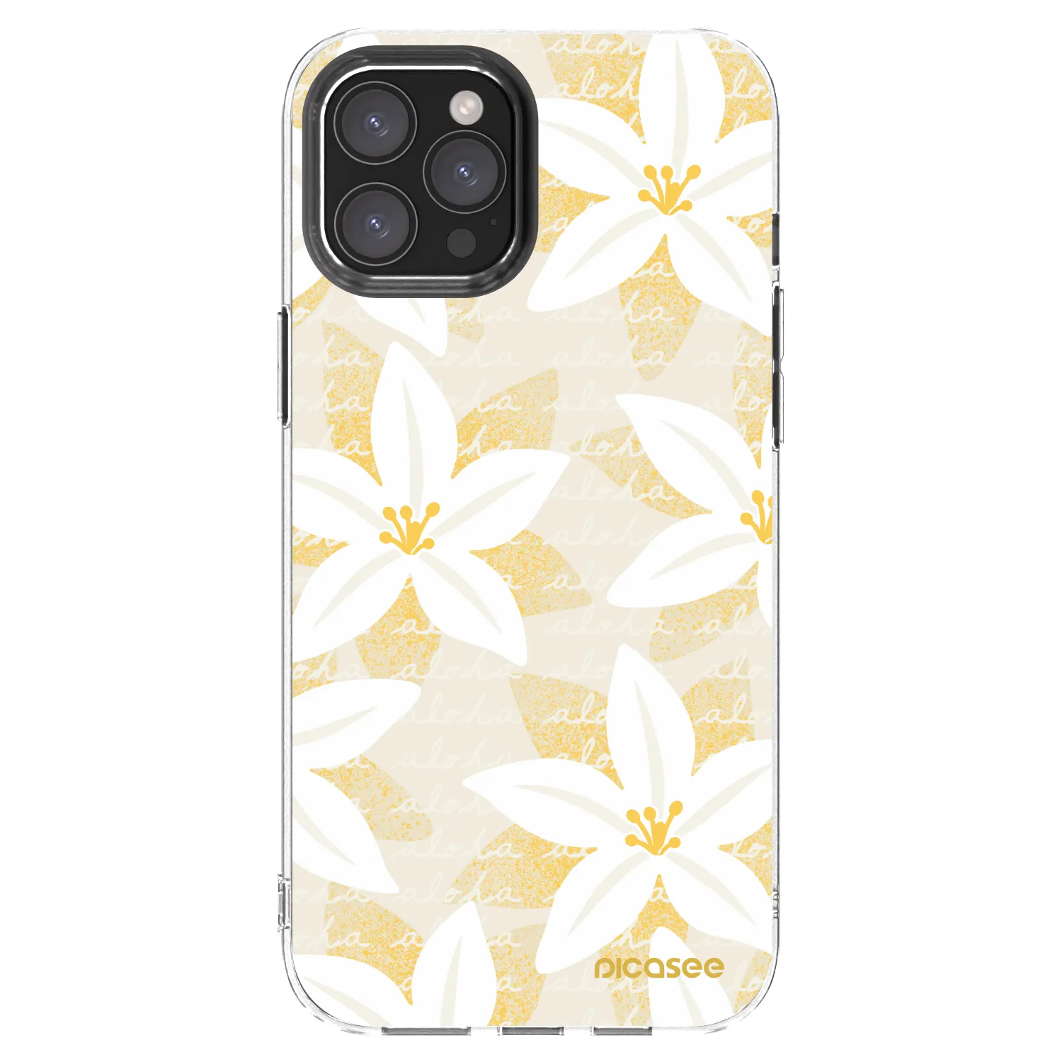 Picasee Apple iPhone 12 Pro Max Hülle - Transparentes Silikon - Island Leave