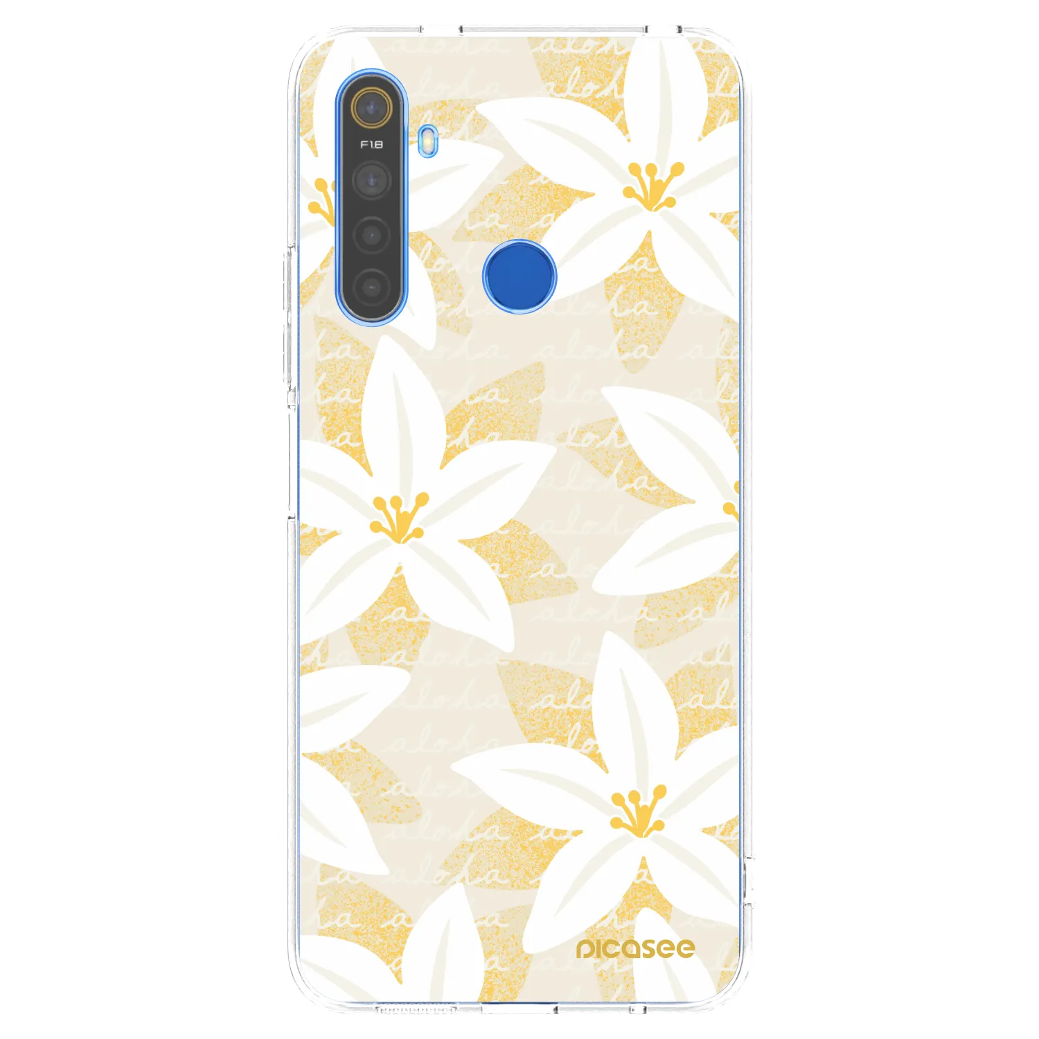 Picasee Realme 5 Hülle - Transparentes Silikon - Island Leave