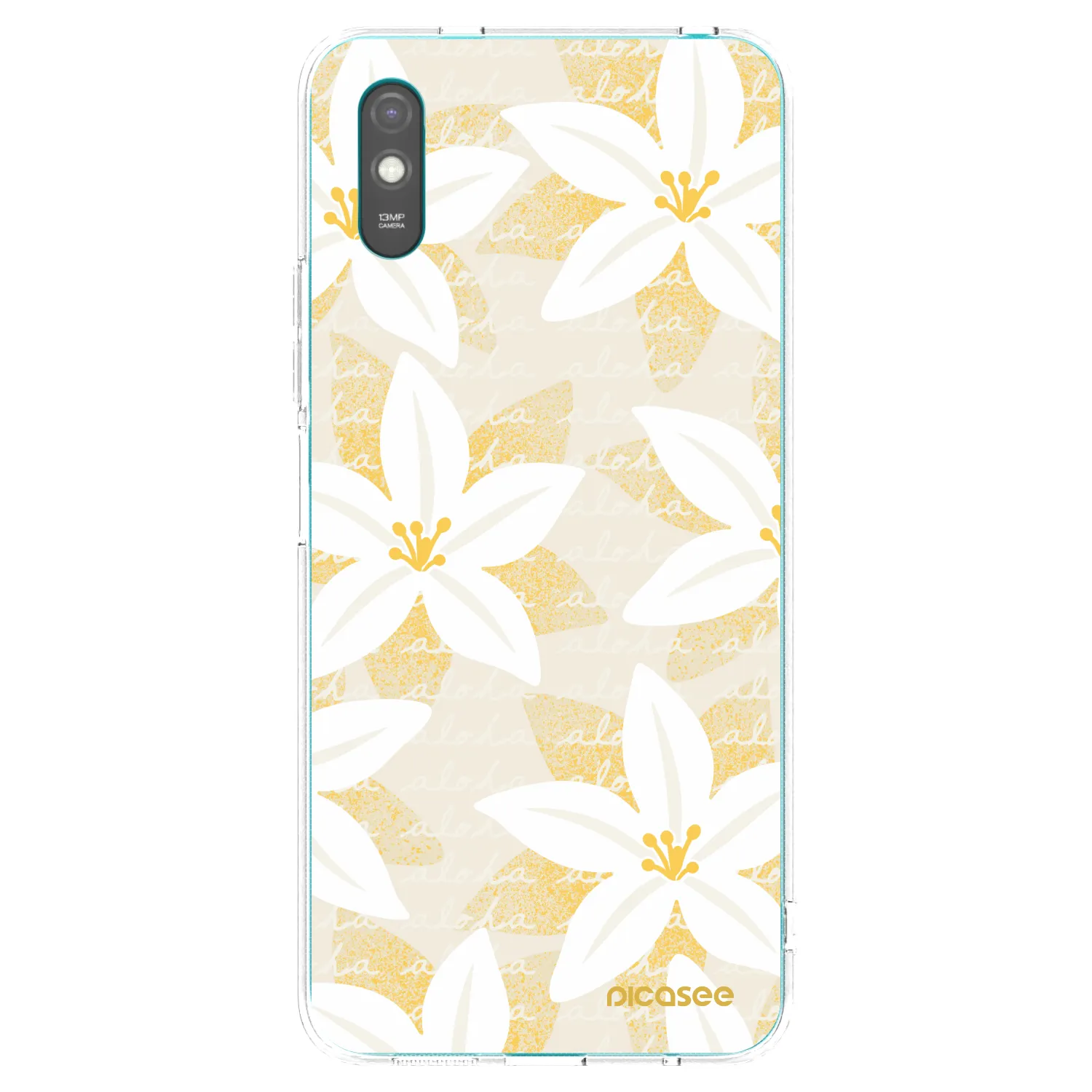 Picasee Xiaomi Redmi 9AT Hülle - Transparentes Silikon - Island Leave
