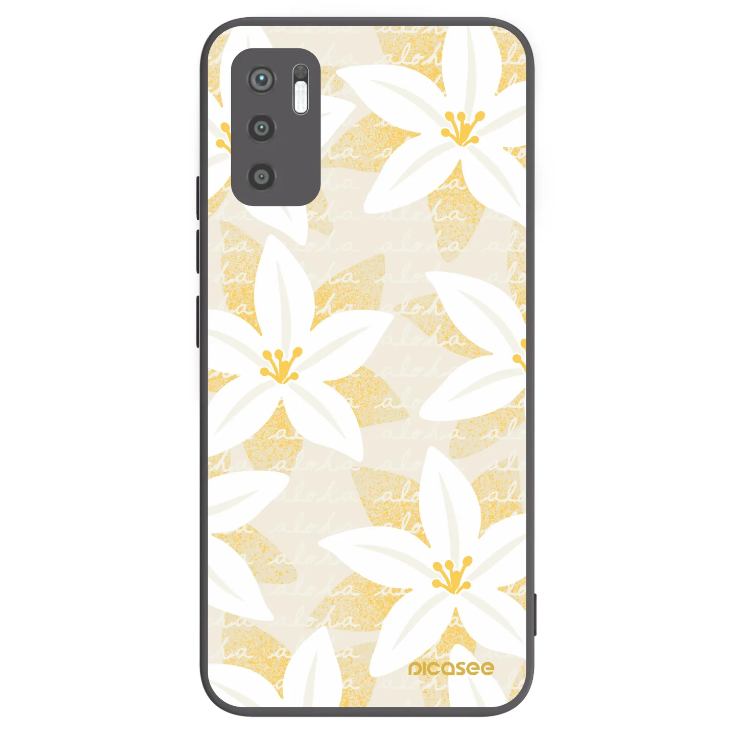Picasee Xiaomi Redmi Note 10 5G Hülle - Schwarzes Silikon - Island Leave