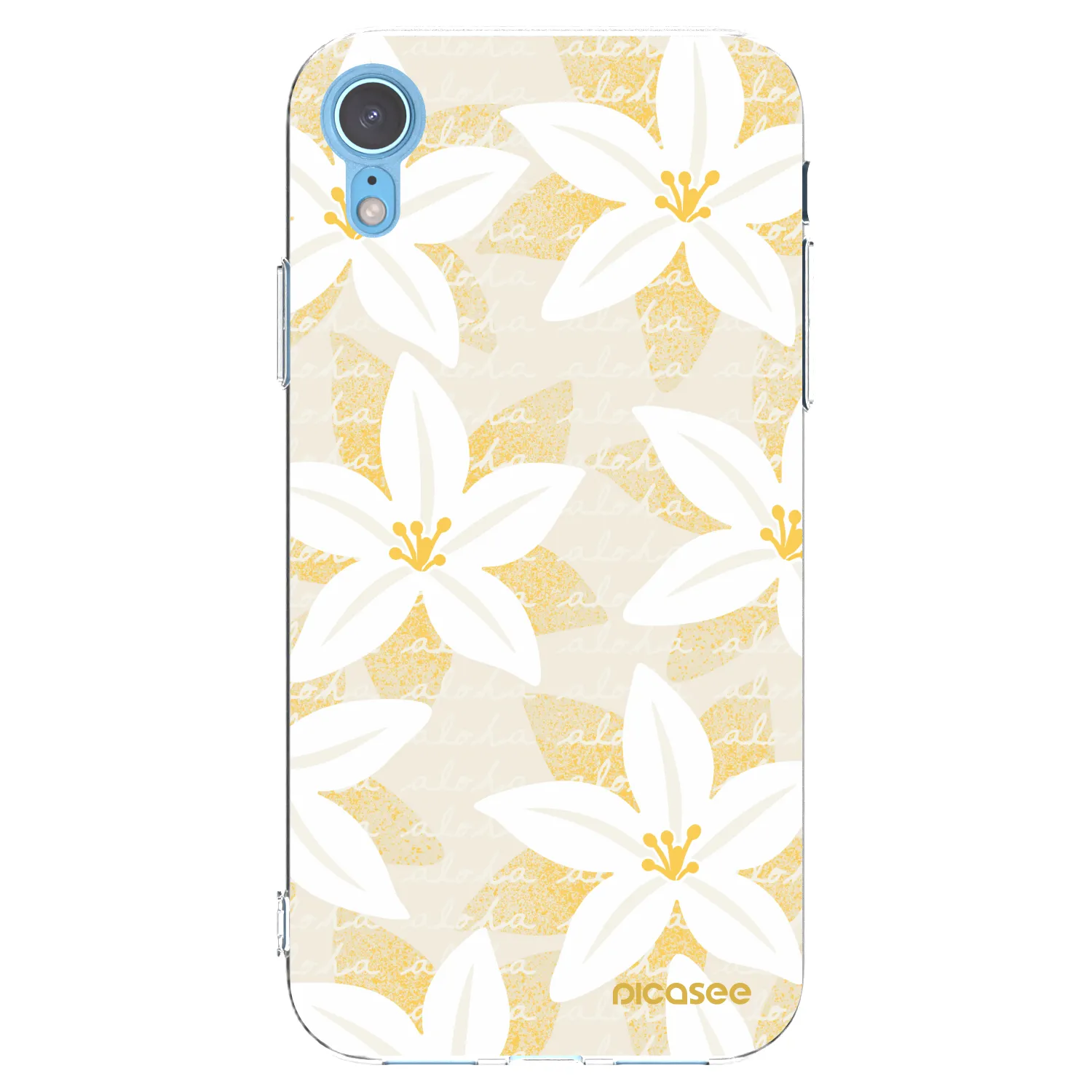 Picasee Apple iPhone XR Hülle - Transparentes Silikon - Island Leave