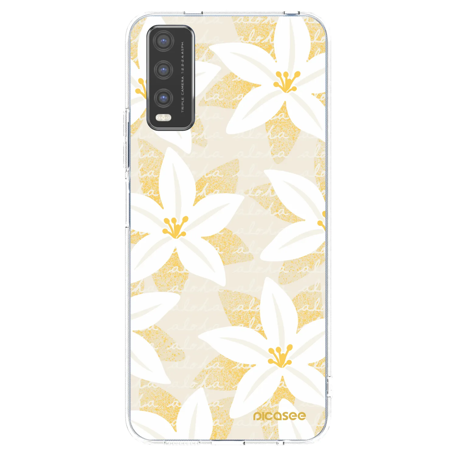 Picasee Vivo Y20s Hülle - Transparentes Silikon - Island Leave