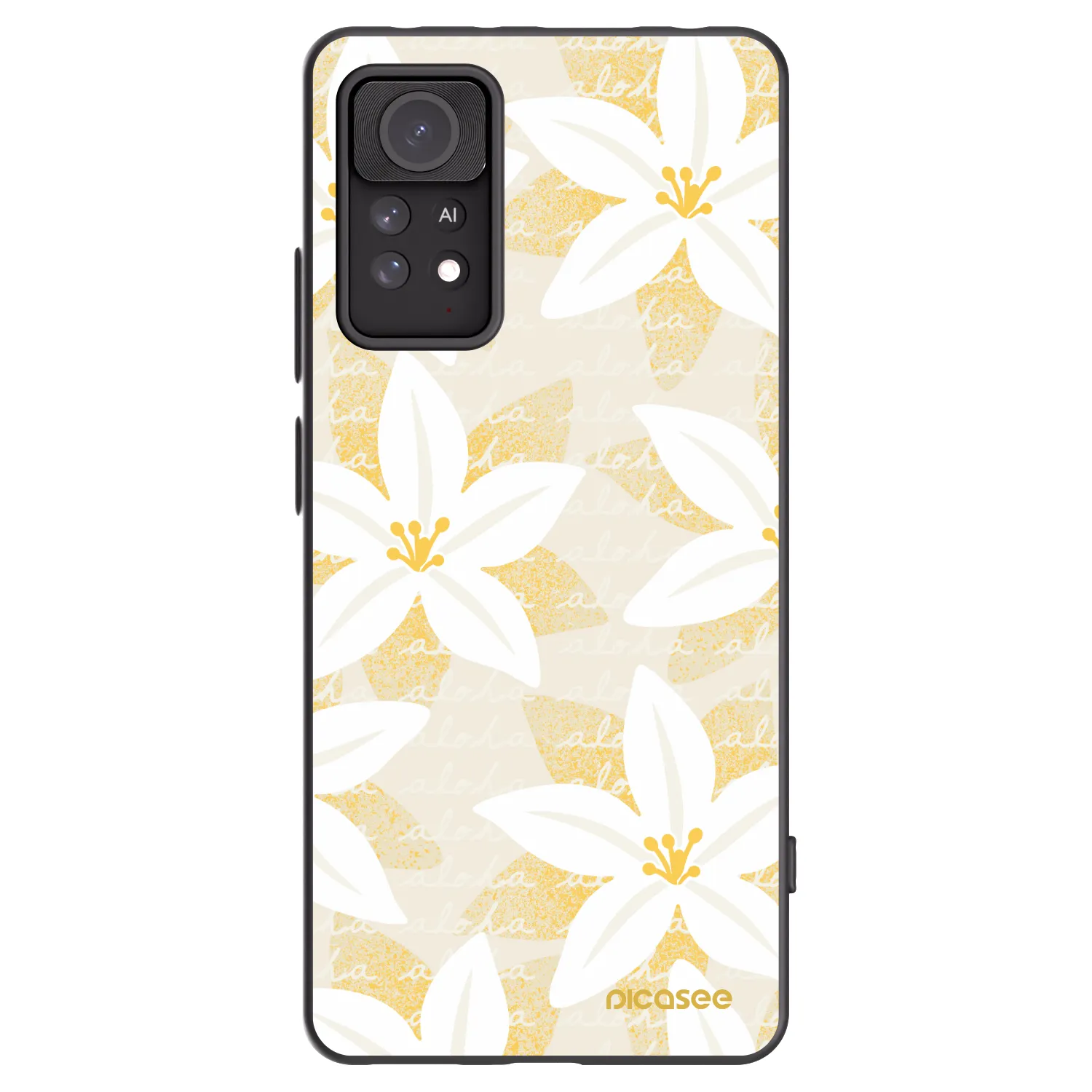 Picasee Xiaomi Redmi Note 11 Pro 5G Hülle - Schwarzes Silikon - Island Leave