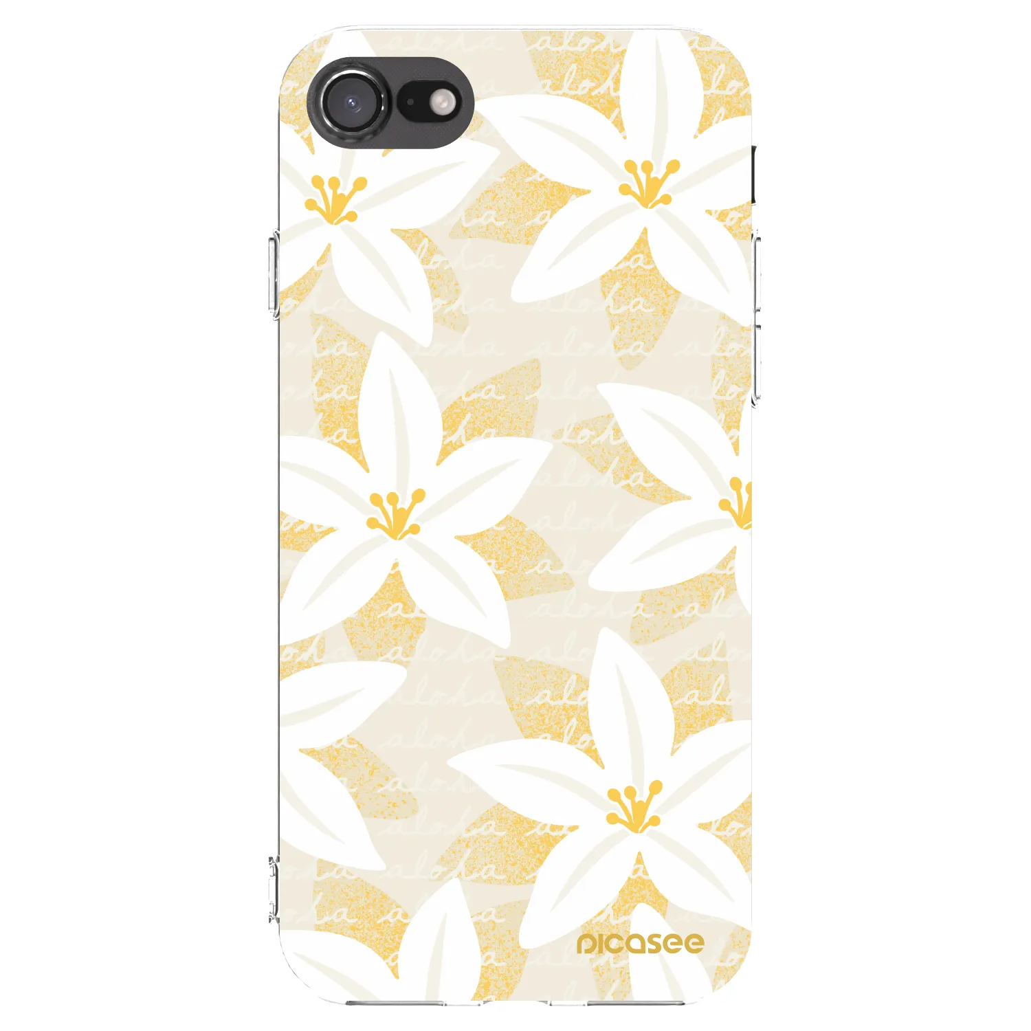 Picasee Apple iPhone SE 2022 Hülle - Transparentes Silikon - Island Leave