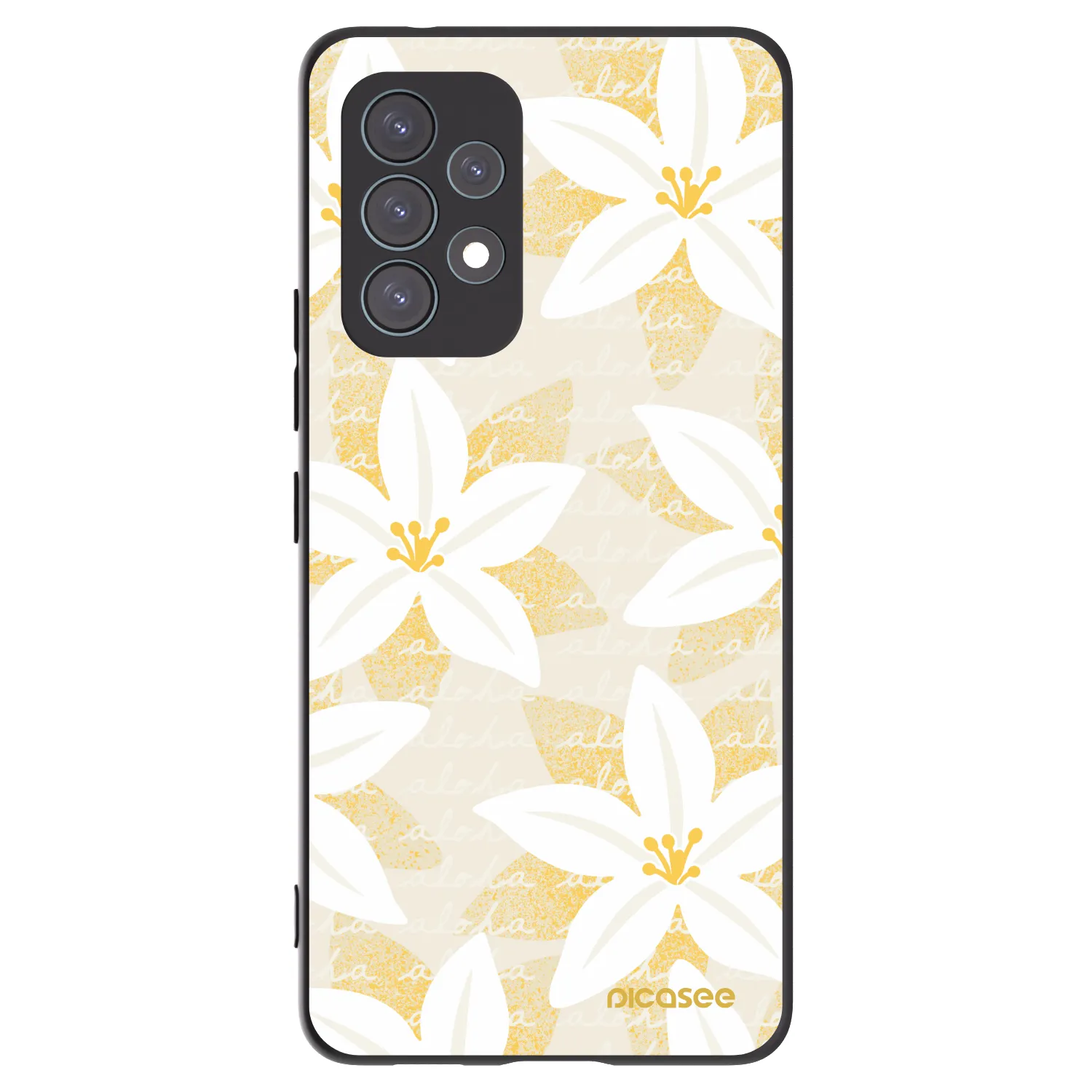 Picasee Samsung Galaxy A53 5G A536 Hülle - Schwarzes Silikon - Island Leave