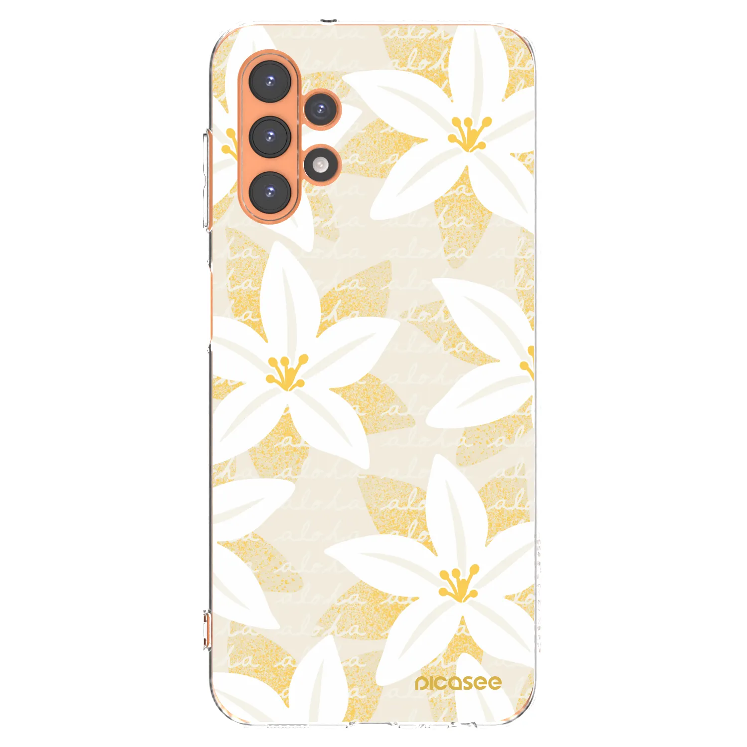 Picasee Samsung Galaxy A13 4G A135 Hülle - Transparentes Silikon - Island Leave