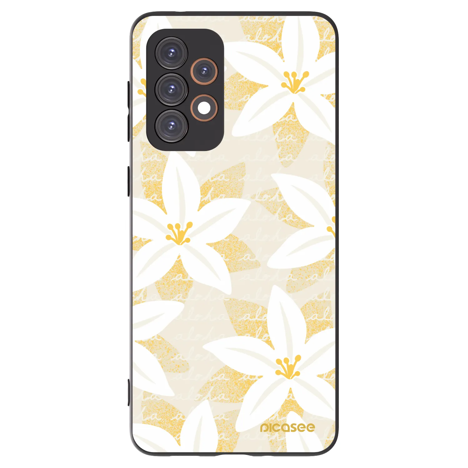 Picasee Samsung Galaxy A33 5G A336 Hülle - Schwarzes Silikon - Island Leave