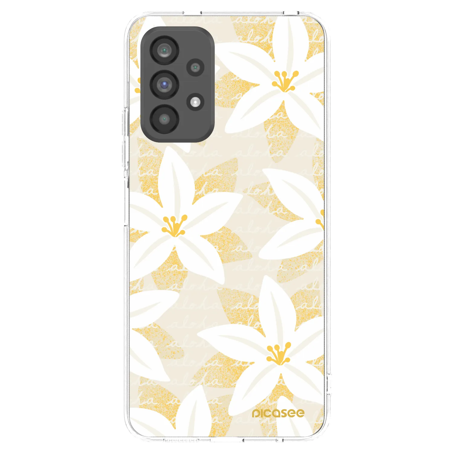 Picasee Samsung Galaxy A73 5G Hülle - Transparentes Silikon - Island Leave