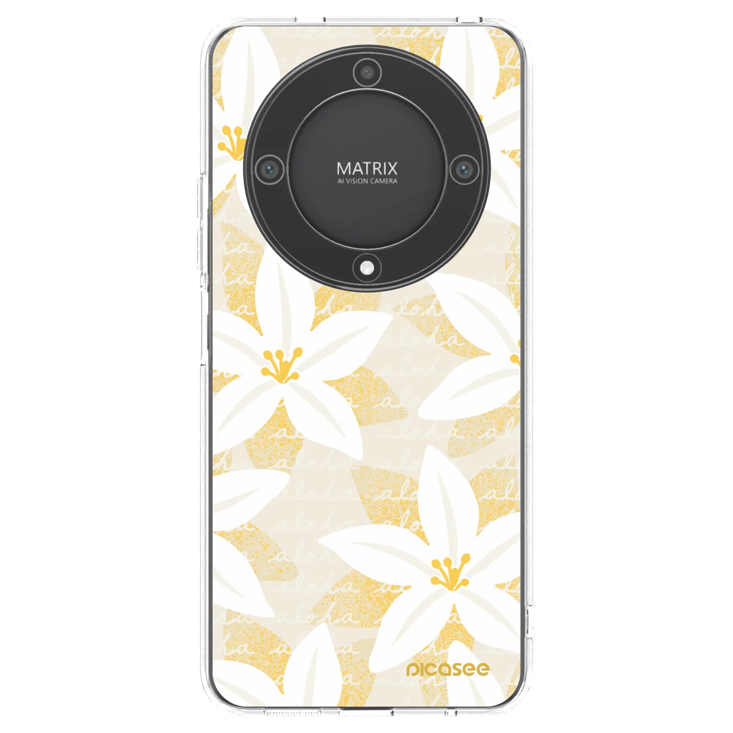 Picasee Honor Magic5 Lite 5G Hülle - Transparentes Silikon - Island Leave