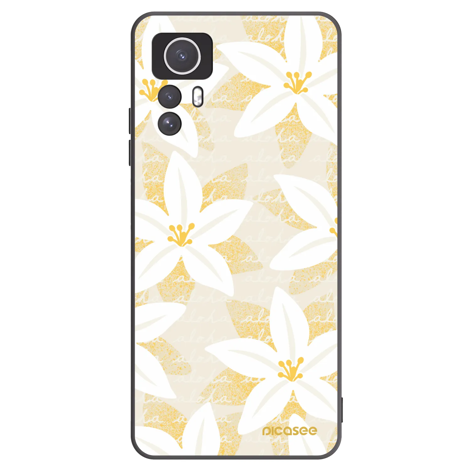 Picasee Xiaomi Redmi Note 12S Hülle - Schwarzes Silikon - Island Leave