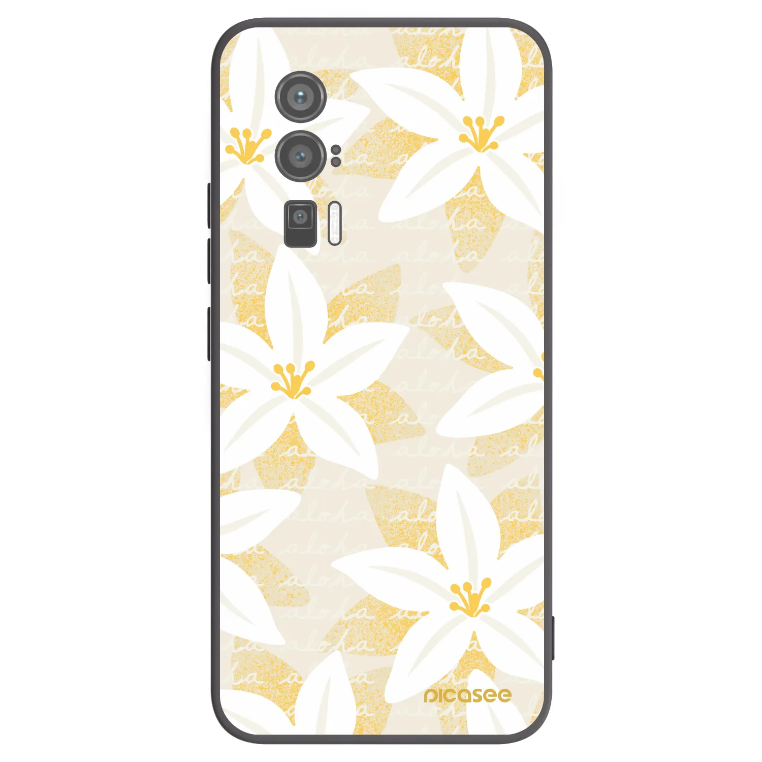Picasee Xiaomi Poco F5 Pro 5G Hülle - Schwarzes Silikon - Island Leave