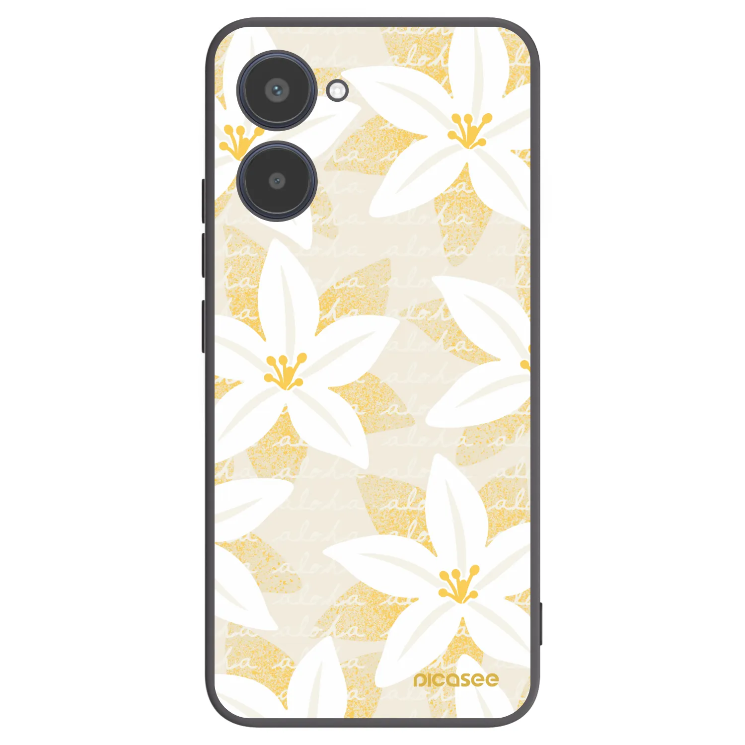 Picasee Realme 10 4G Hülle - Schwarzes Silikon - Island Leave