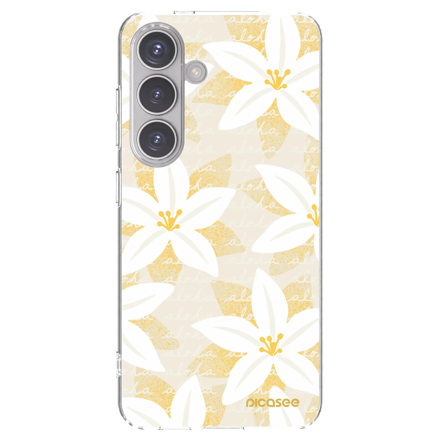Picasee Samsung Galaxy S24 S921B 5G Hülle - Transparentes Silikon - Island Leave