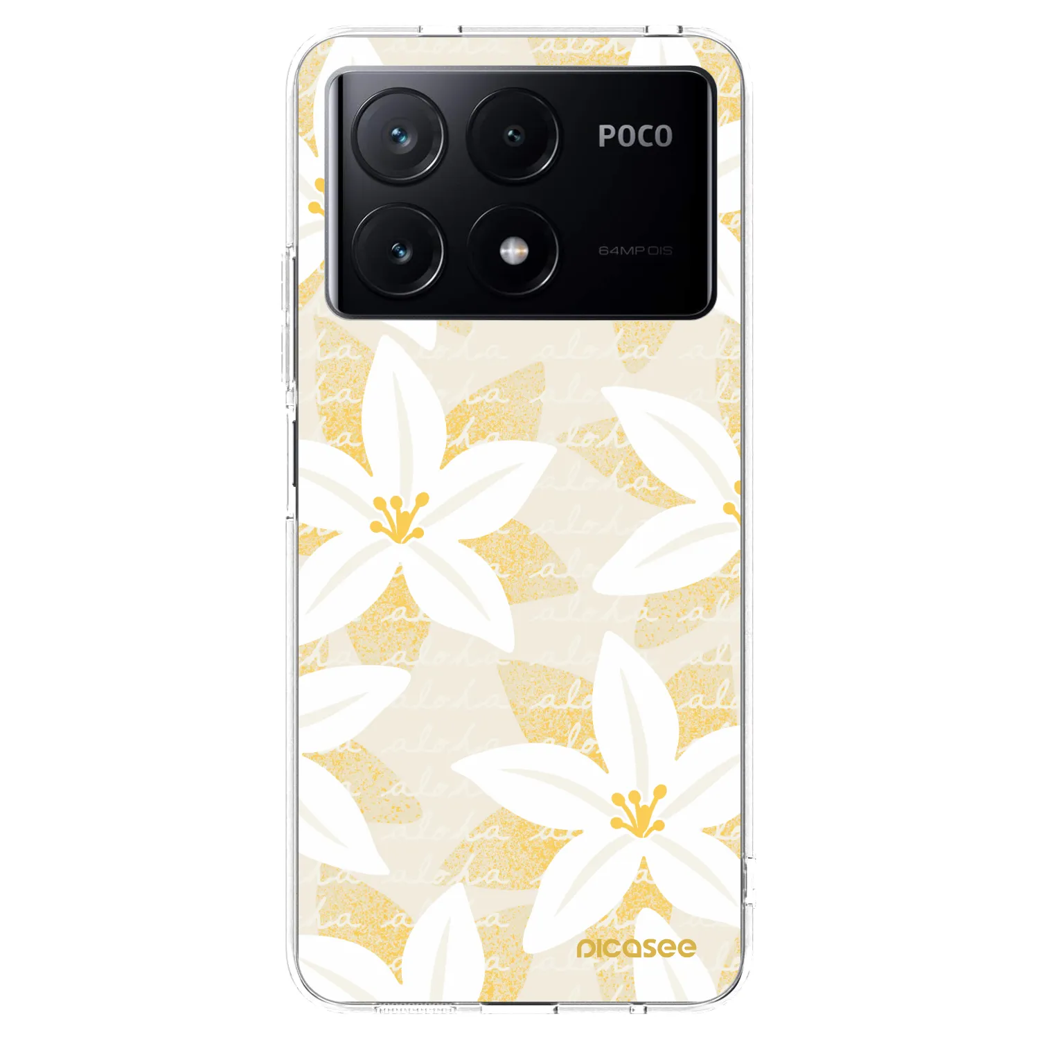 Picasee Xiaomi Poco X6 Pro Hülle - Transparentes Silikon - Island Leave