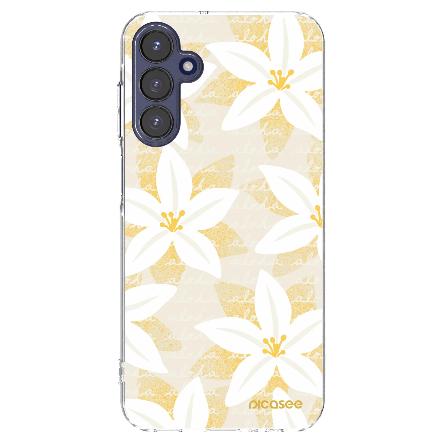 Picasee Samsung Galaxy A15 A155F 4G Hülle - Transparentes Silikon - Island Leave