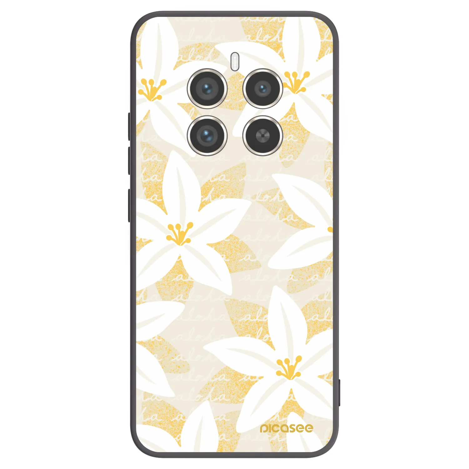 Picasee Realme 12 Pro 5G Hülle - Schwarzes Silikon - Island Leave