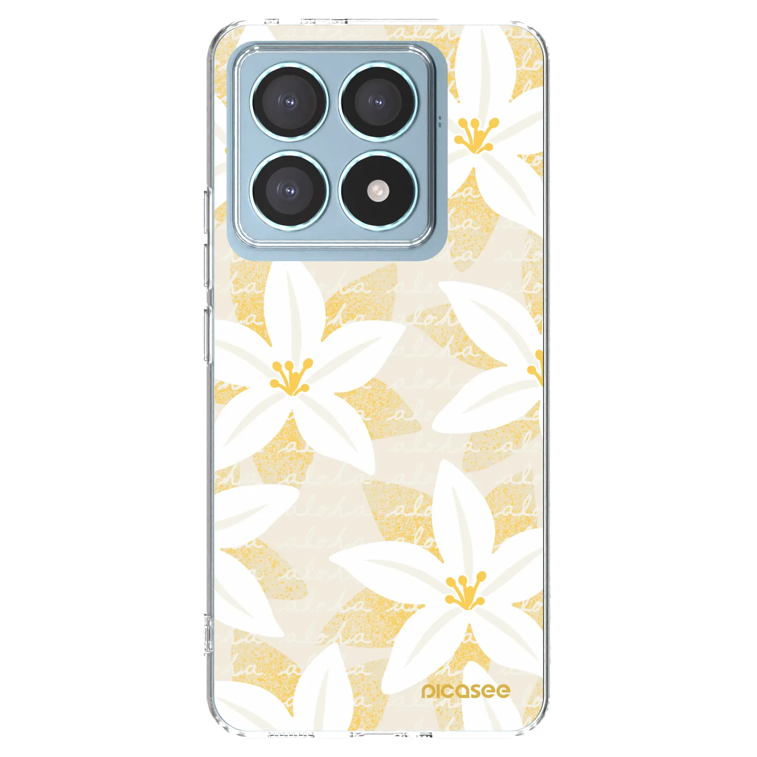 Picasee Xiaomi 14T Pro Hülle - Transparentes Silikon - Island Leave